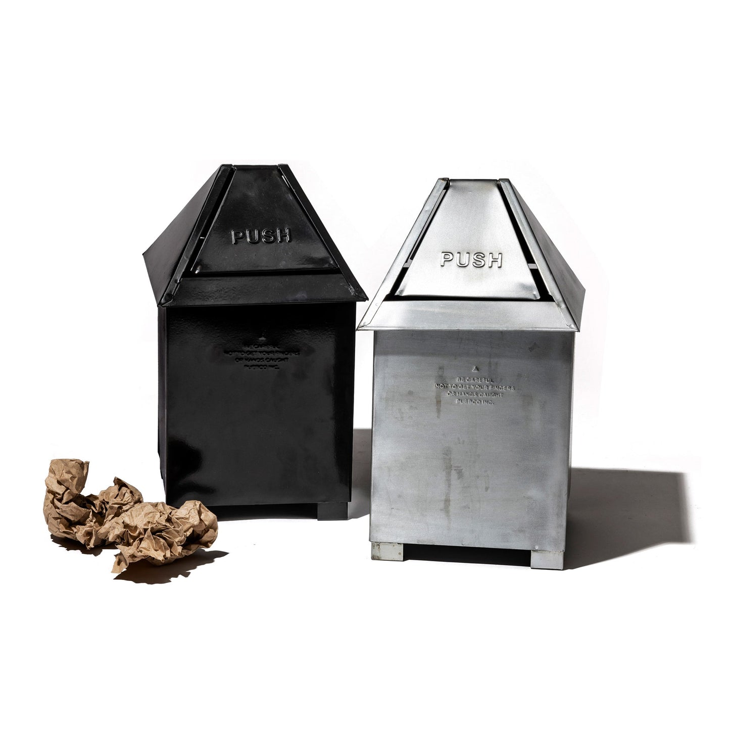 Table Top Dust Bin in Natural