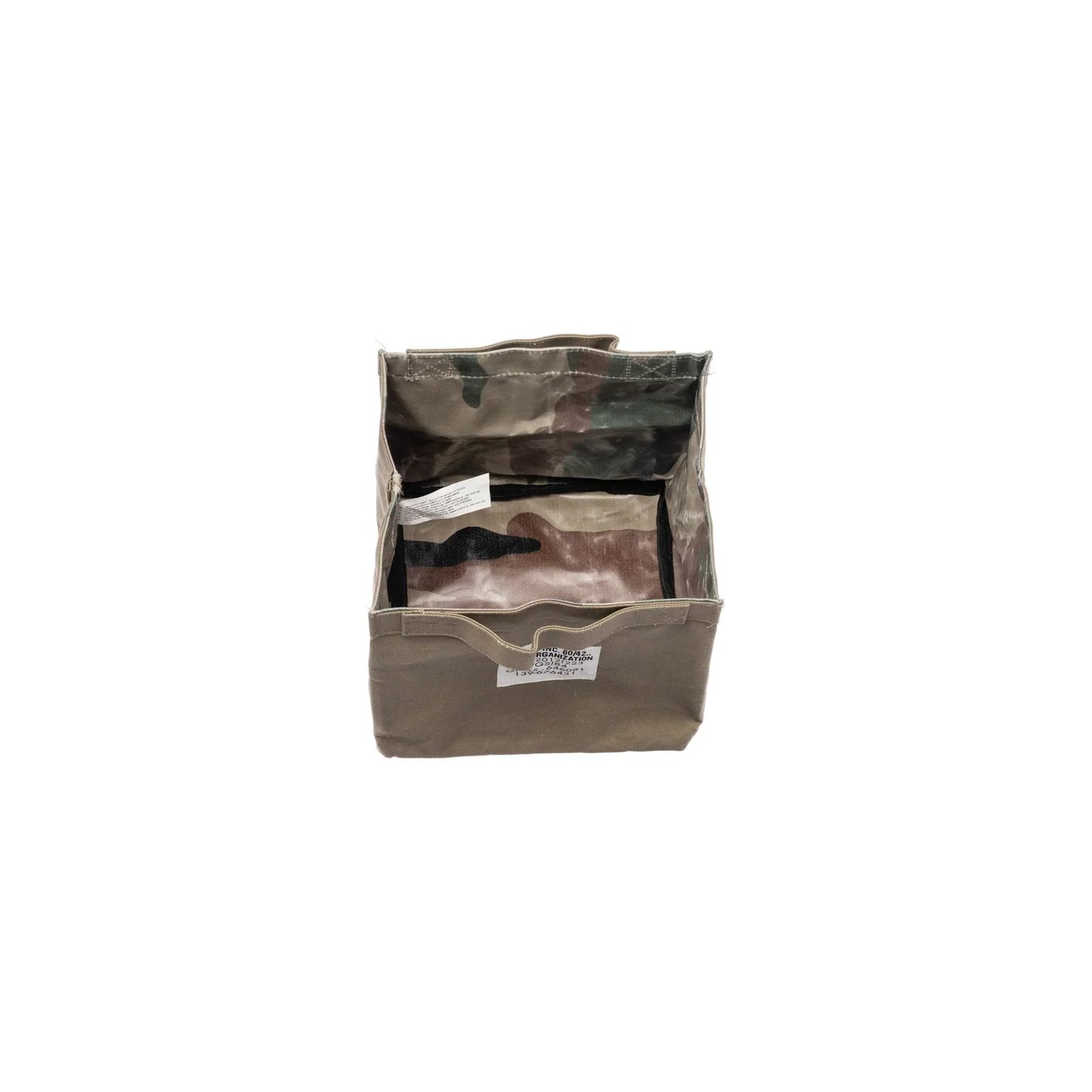 Laminated Fabric Organizer Square Small in Olive