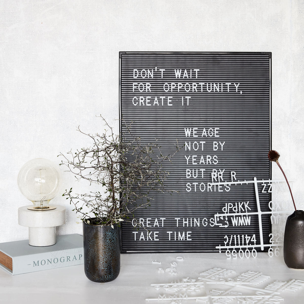 Letter Board, Black
