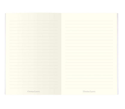 Paseo Embossed Silver Notebook design by Christian Lacroix