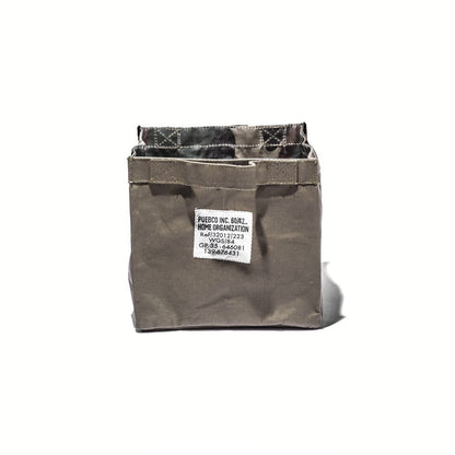 Laminated Fabric Organizer Square Small in Olive