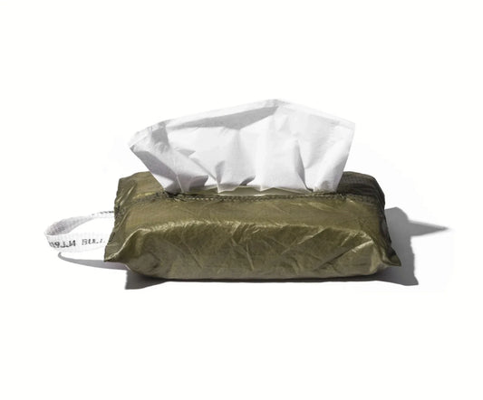 Vintage Parachute Tissue Cover in Olive