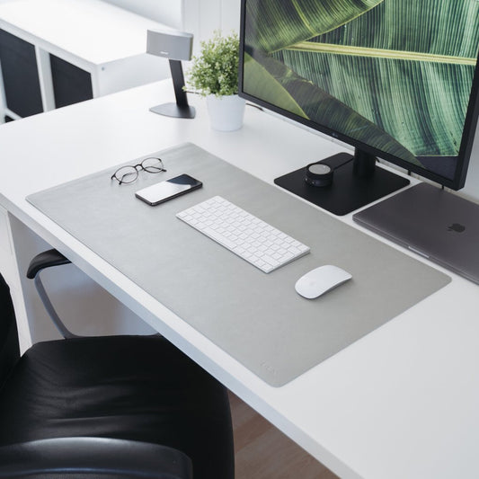 Minimalist Desk Mat in Grey