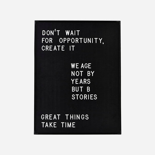 Letter Board, Black